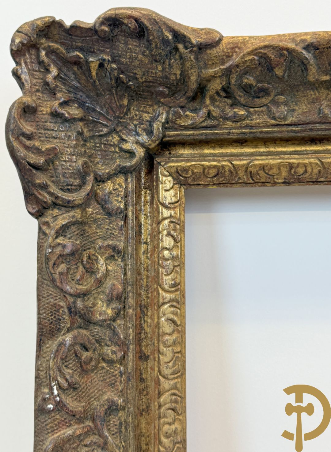 Oude grote vergulde Louis XV lijsten : 3 stuks