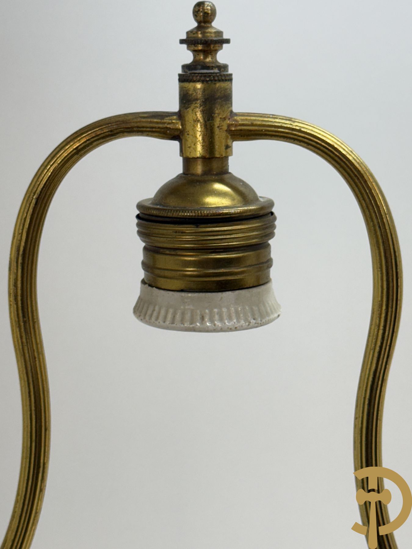 Art deco vaas, in de stijl van Millet Paul, als lampadaire gemonteerd