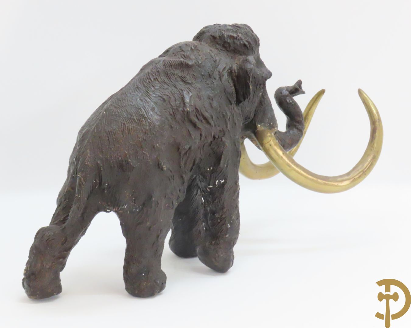 Ongetekend decoratief bronzen beeld van een mammoet