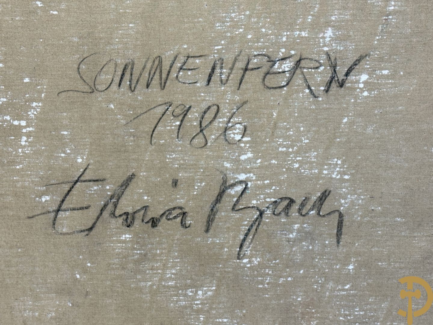 BACH Elvira 1986 getekend verso 