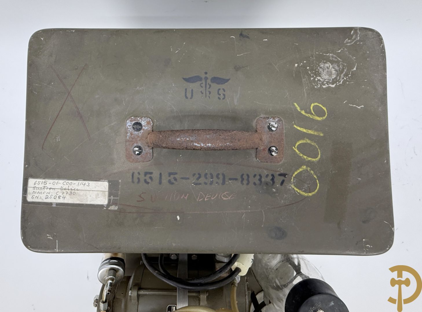 Amerikaans militair toestel, gemerkt C.M. Sorensen,  Co. model 68 - serienummer 25084 - US-DSA2 5903 - in koffer