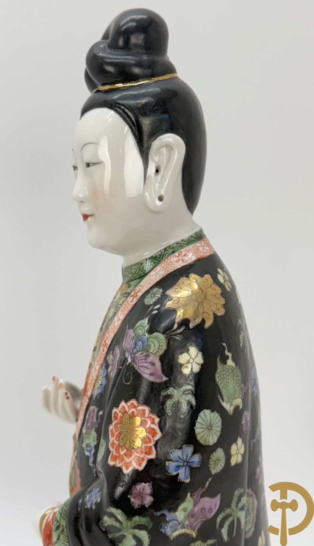 Porseleinen handbeschilderde geisha