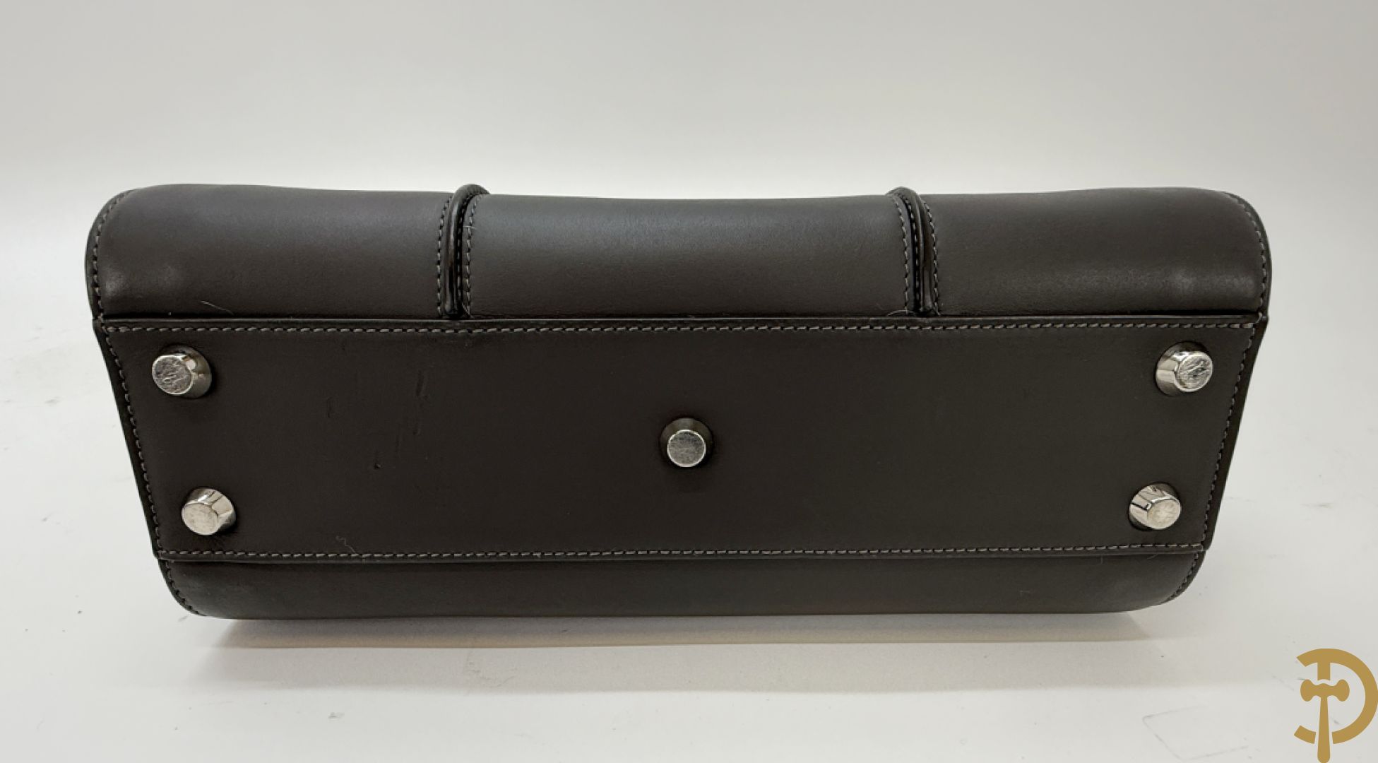 Lederen handtas Longchamps Paris Premier in bijhorende zak