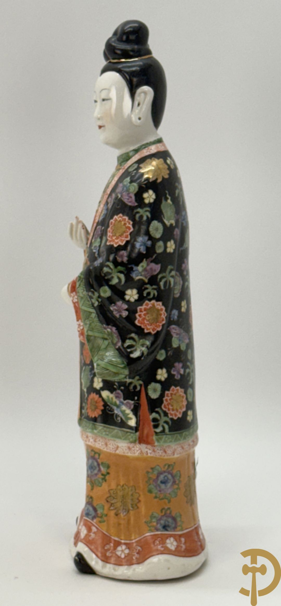 Porseleinen handbeschilderde geisha