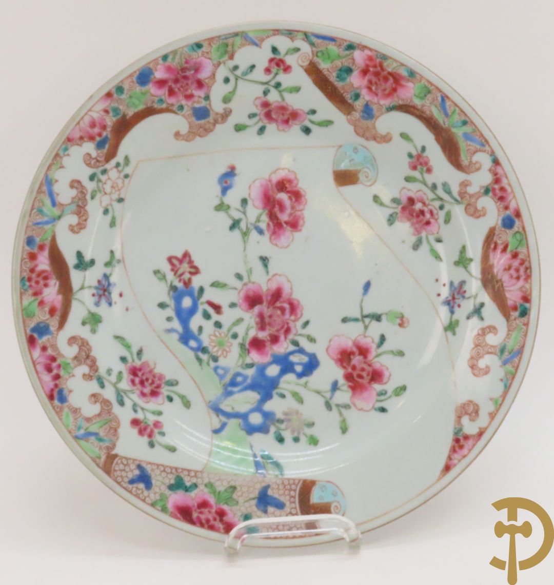 Lot Chinese porseleinen bordjes w.o. Famille rose en Kanton