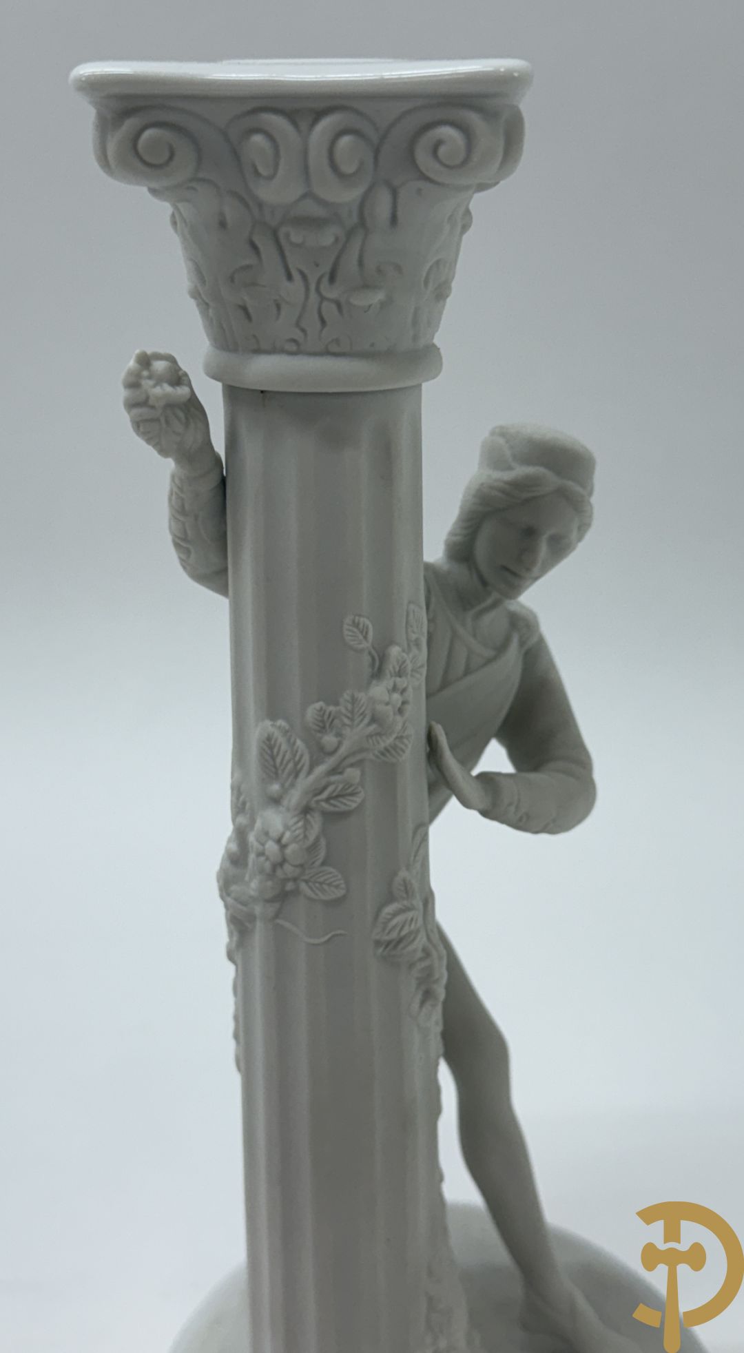 Paar porseleinen kandelaars van Franklin Mint 1986 uit de Romeo & Julia collection