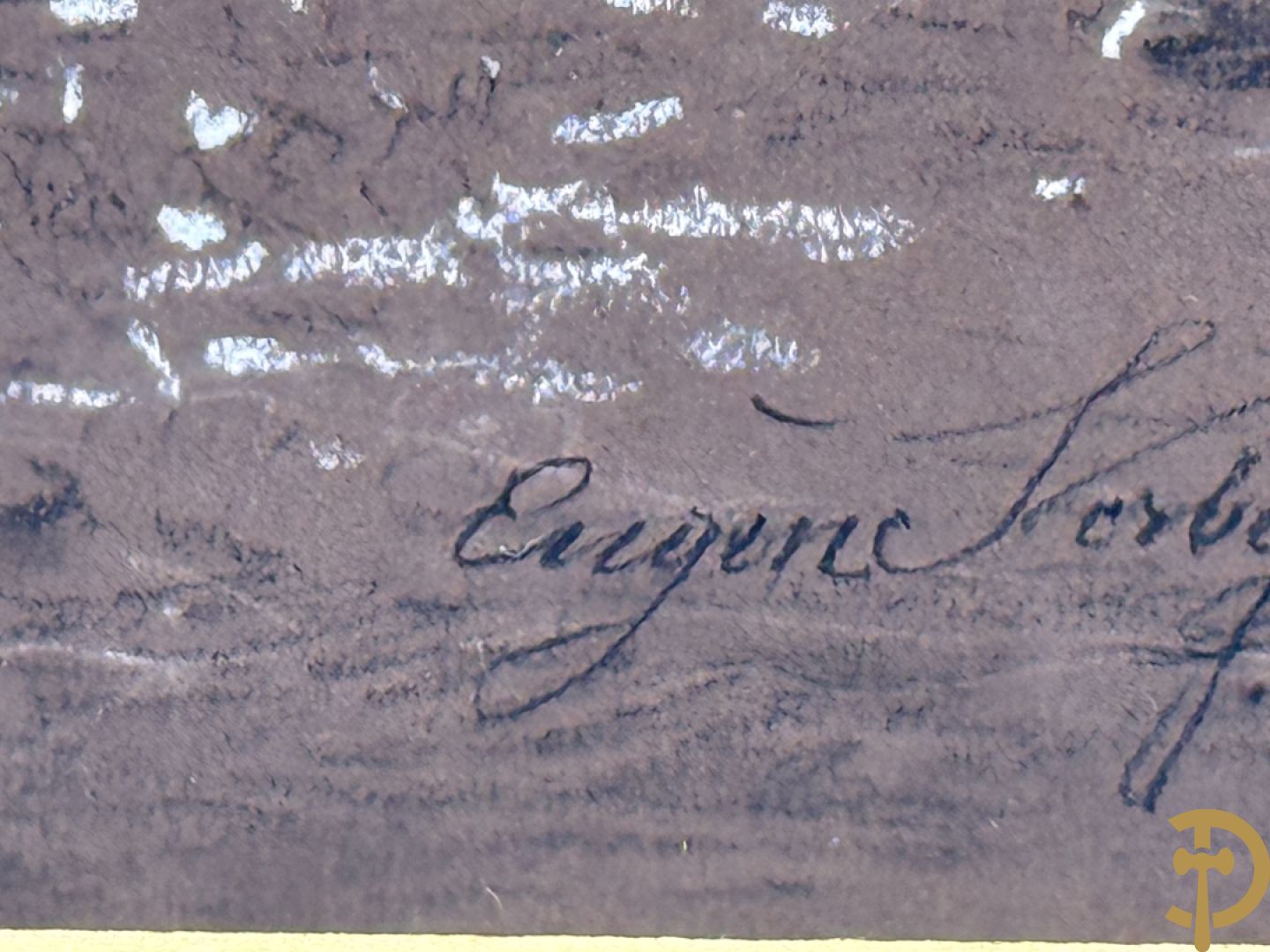 VERBOECKHOVEN Eugène getekend f.1877 