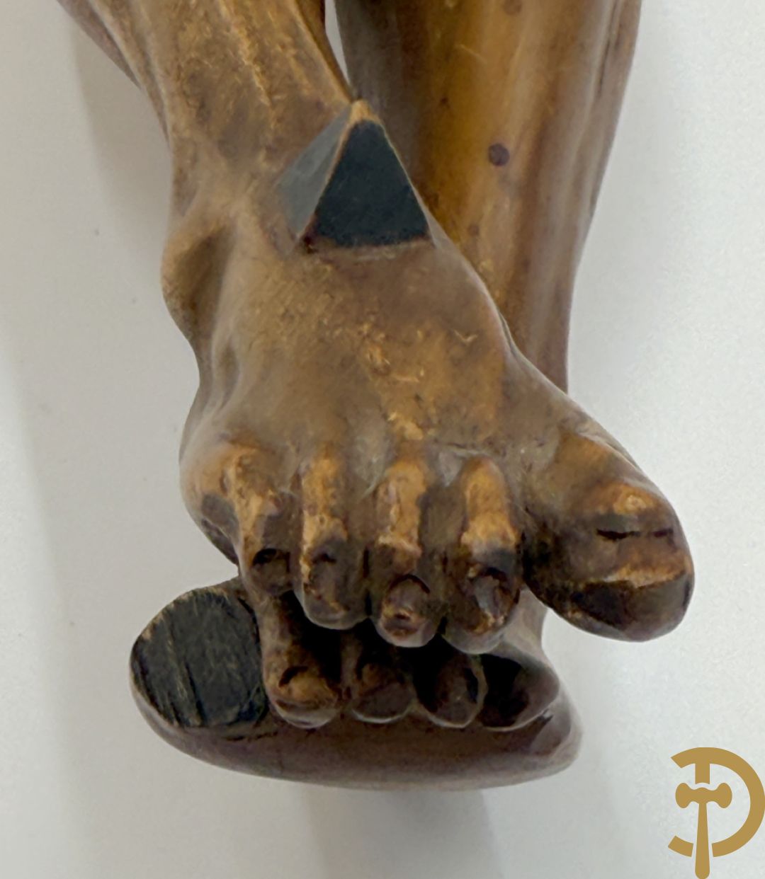 Gesculpteerde houten Jansenistische corpus