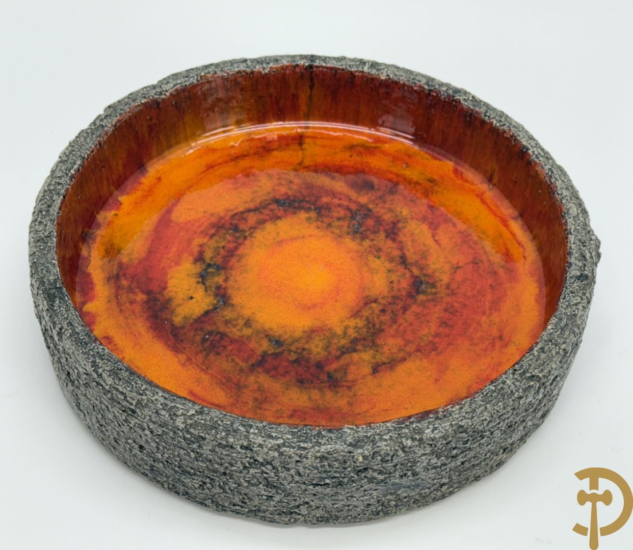 Vier keramieken vintage schalen