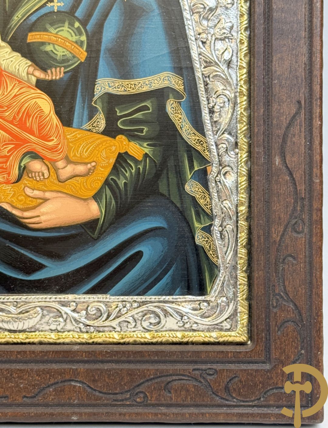 Ikoon met zilveren rizza 