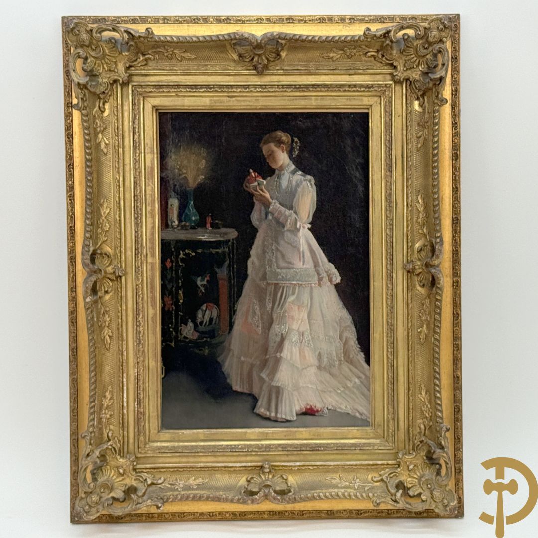 DE JONGHE Gustave getekend verso 