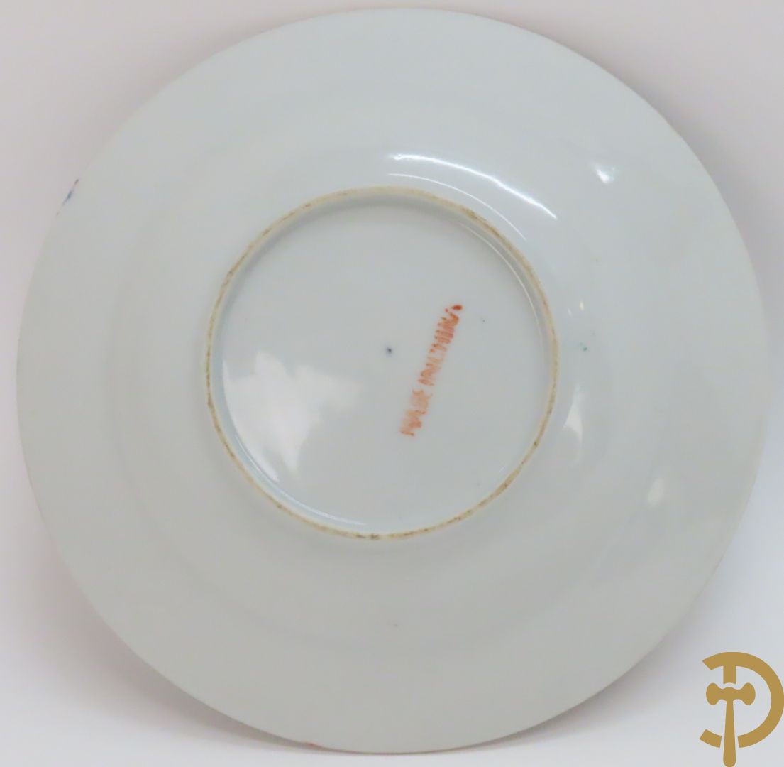 Lot Chinese porseleinen bordjes w.o. Famille rose en Kanton