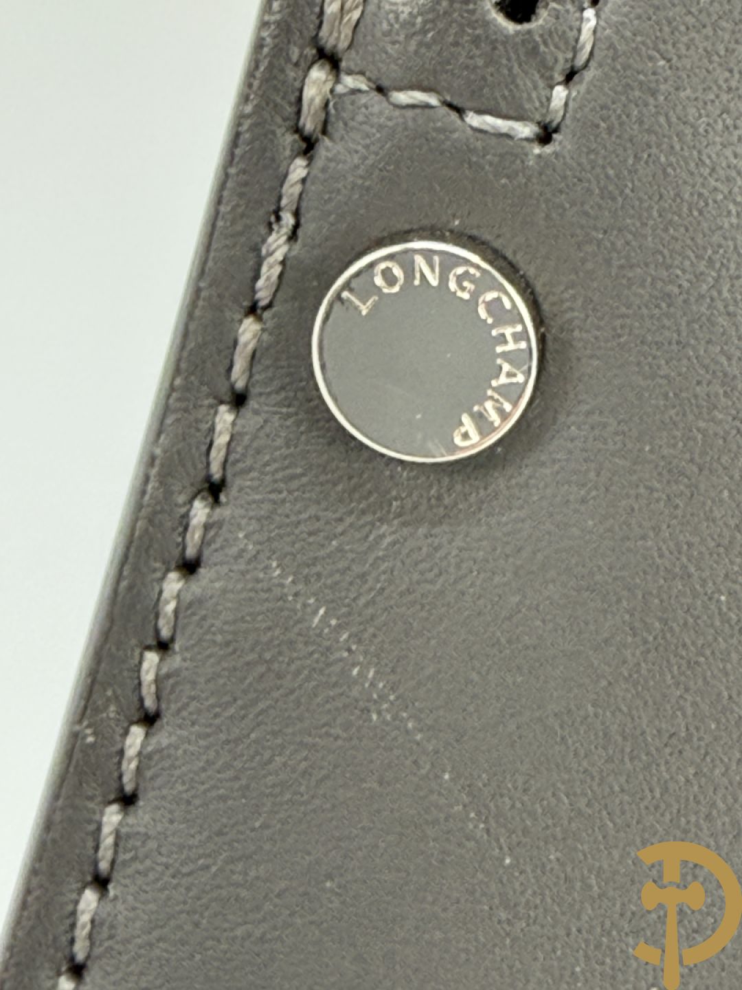 Lederen handtas Longchamps Paris Premier in bijhorende zak