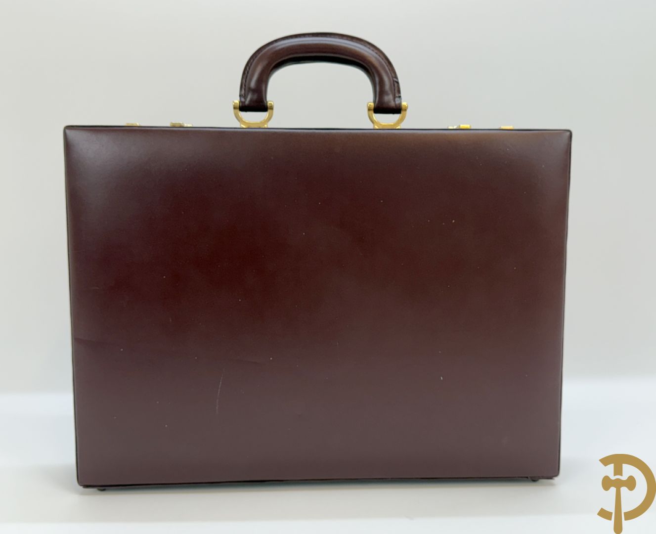 Bordeaux lederen aktentas Cartier