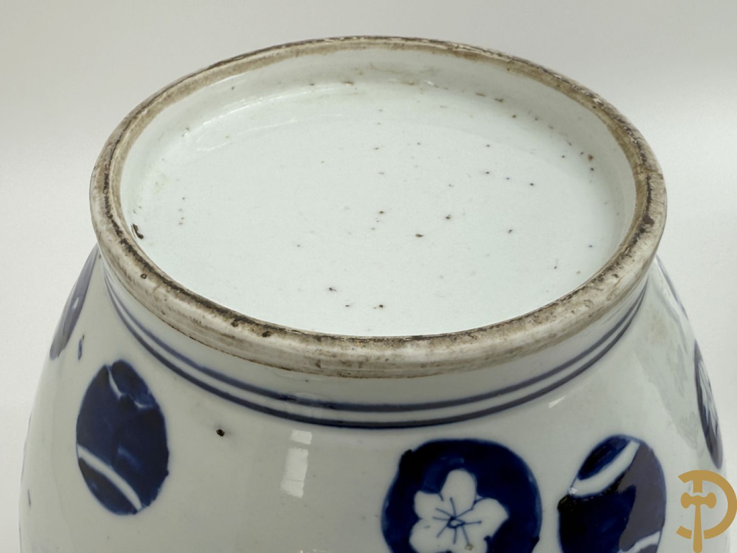 Paar blauw/witte Chinese gemberpotten