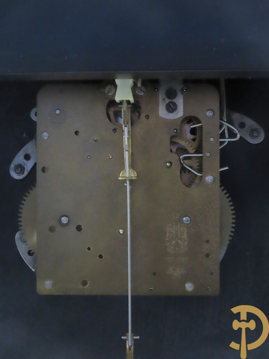 Italiaanse kartelklok met Boulle imitatie en bronsbeslag