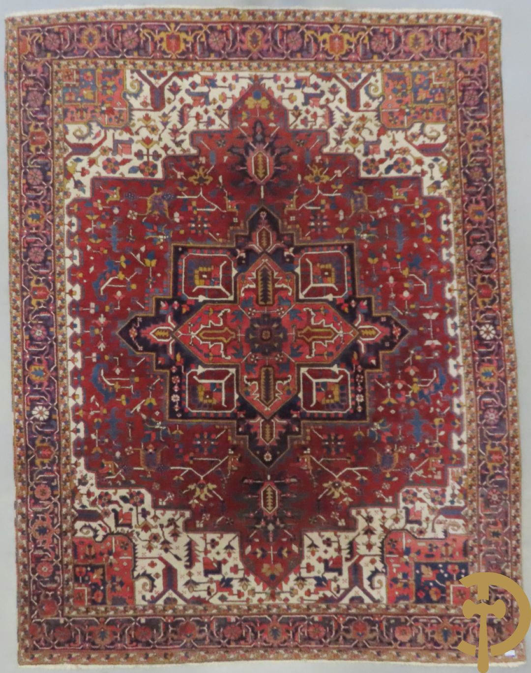 Oosters handgeknoopt tapijt Heriz