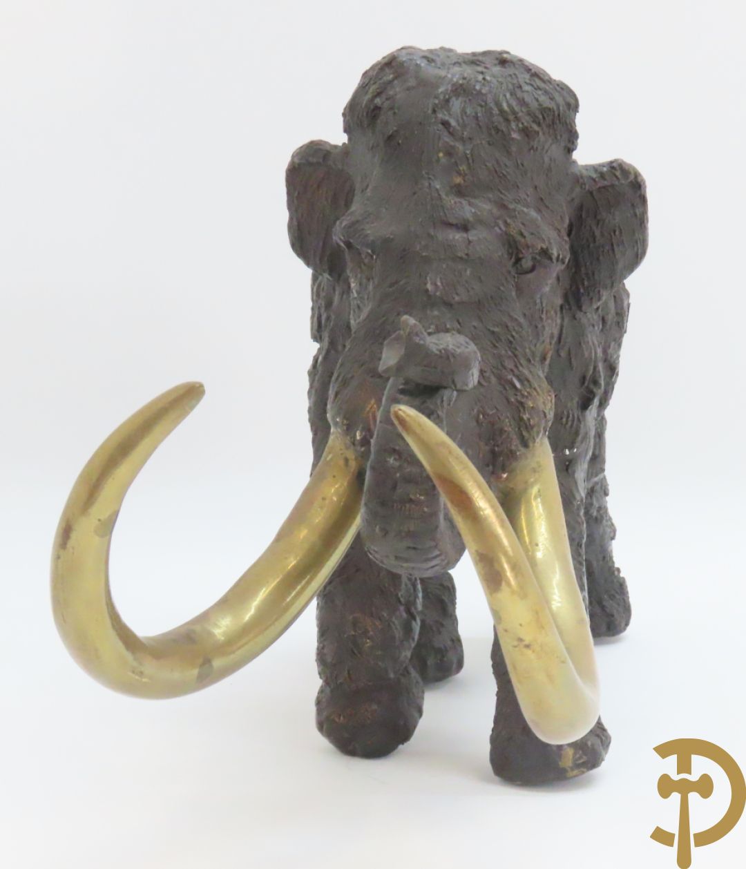 Ongetekend decoratief bronzen beeld van een mammoet