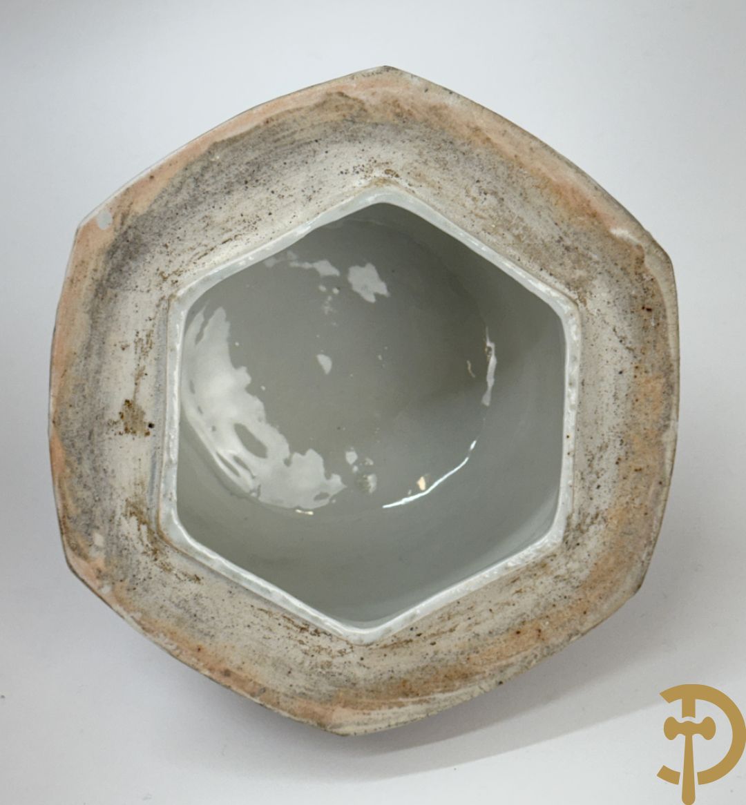 Japanse Imari vaas met fo-hond bezet, 19e