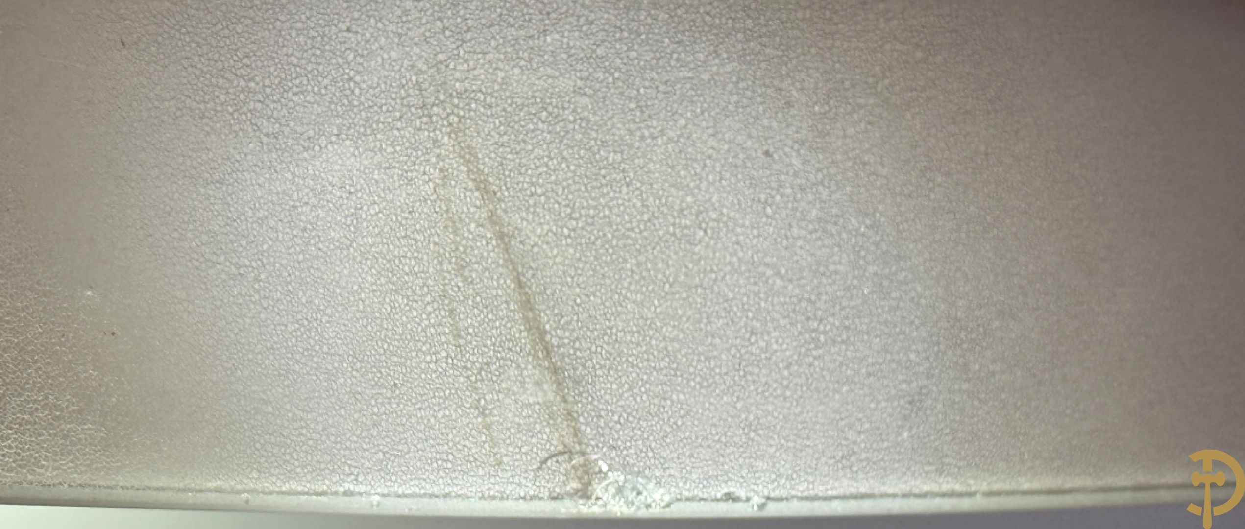 Tafellampadaire in geïriseerd kleurig glas met chromé afwerking, BARDINI getekend