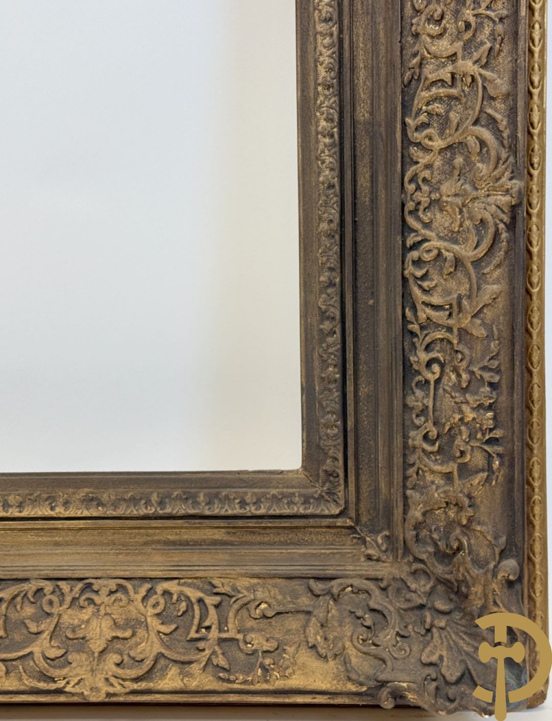 Oude grote vergulde Louis XV lijsten : 3 stuks