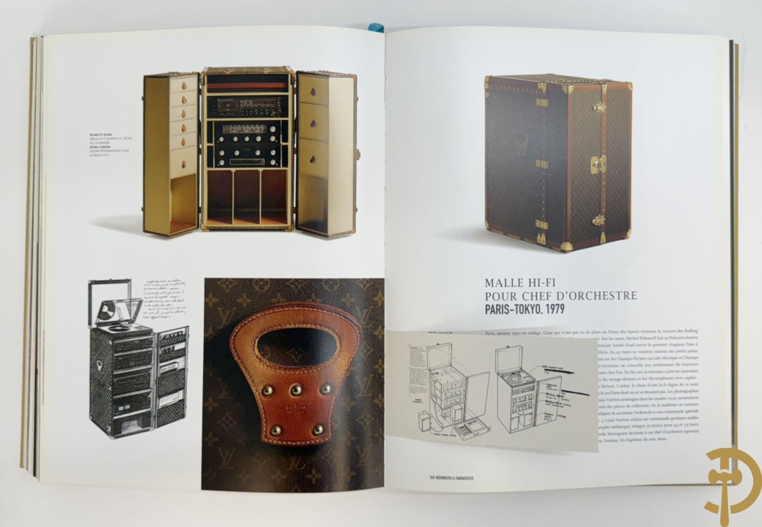 Boek Louis Vuitton, 100 Malles de Legende, door Pierre Leonforte, Editions de la Martinière + Louis Vuitton boekje + zakken Louis Vuitton + 2 kaartspellen Louis Vuitton