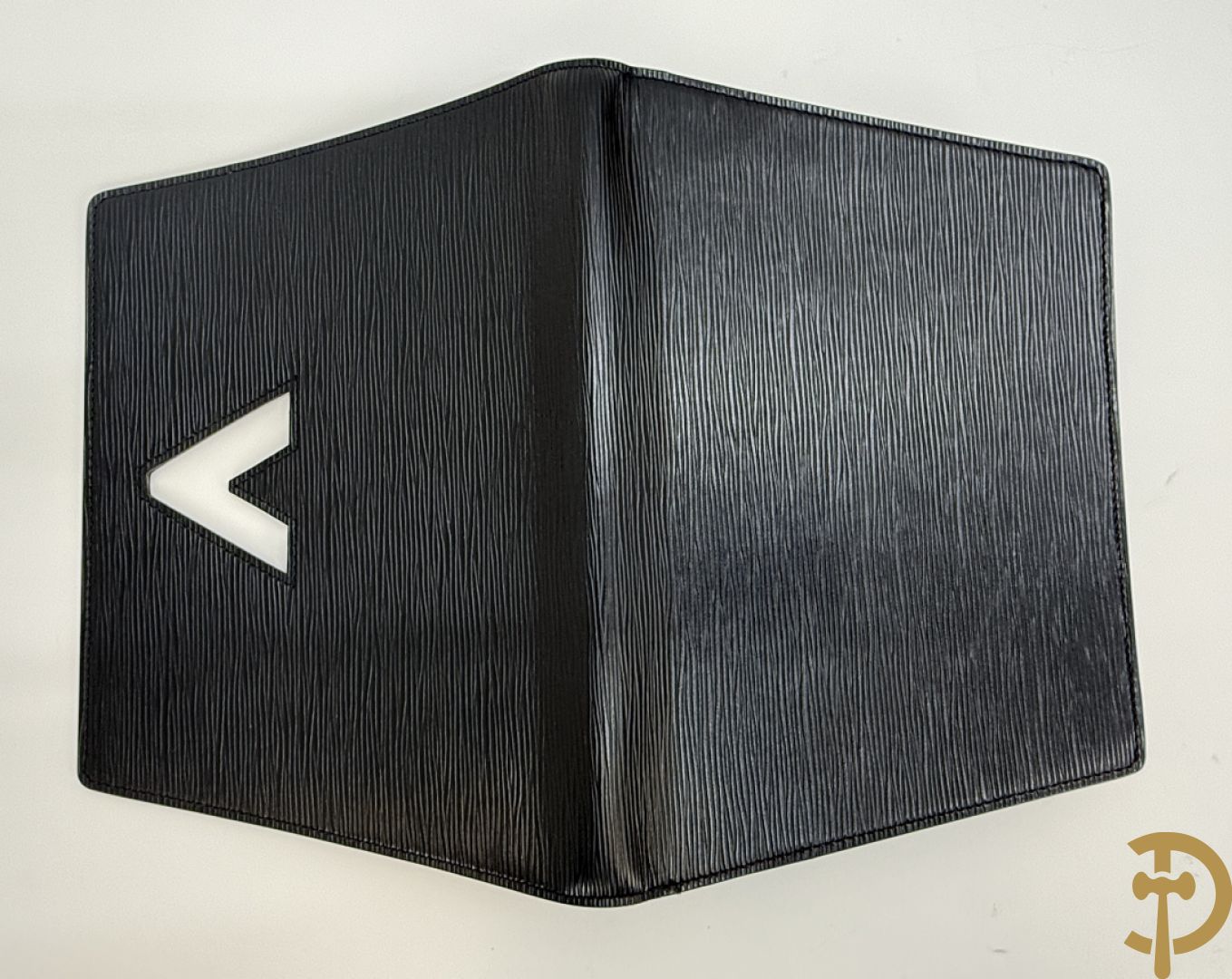 Lederen Louis Vuitton clutch + zwart lederen portefeuille Louis Vuitton