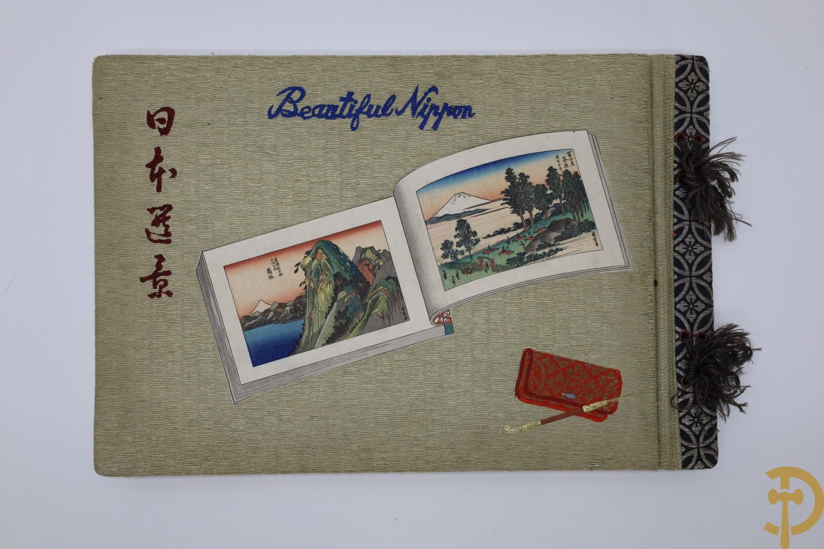 Japans boek, mooi verlucht met houtsnedes 