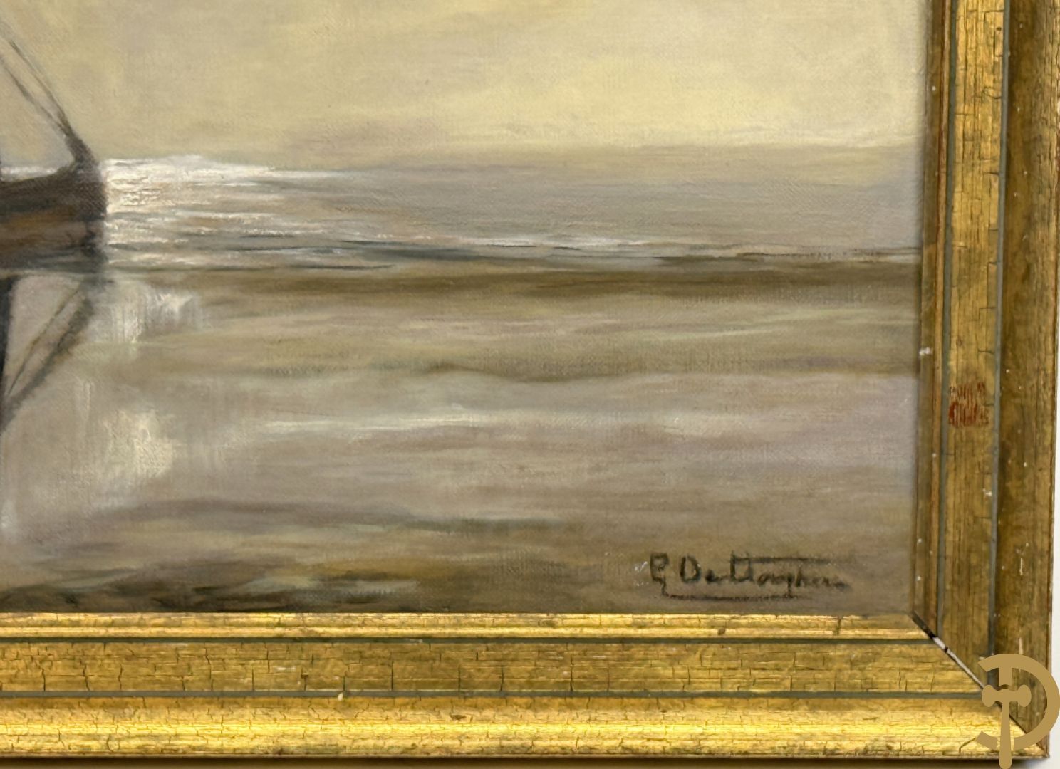 Onleesbaar getekend rechts onder 