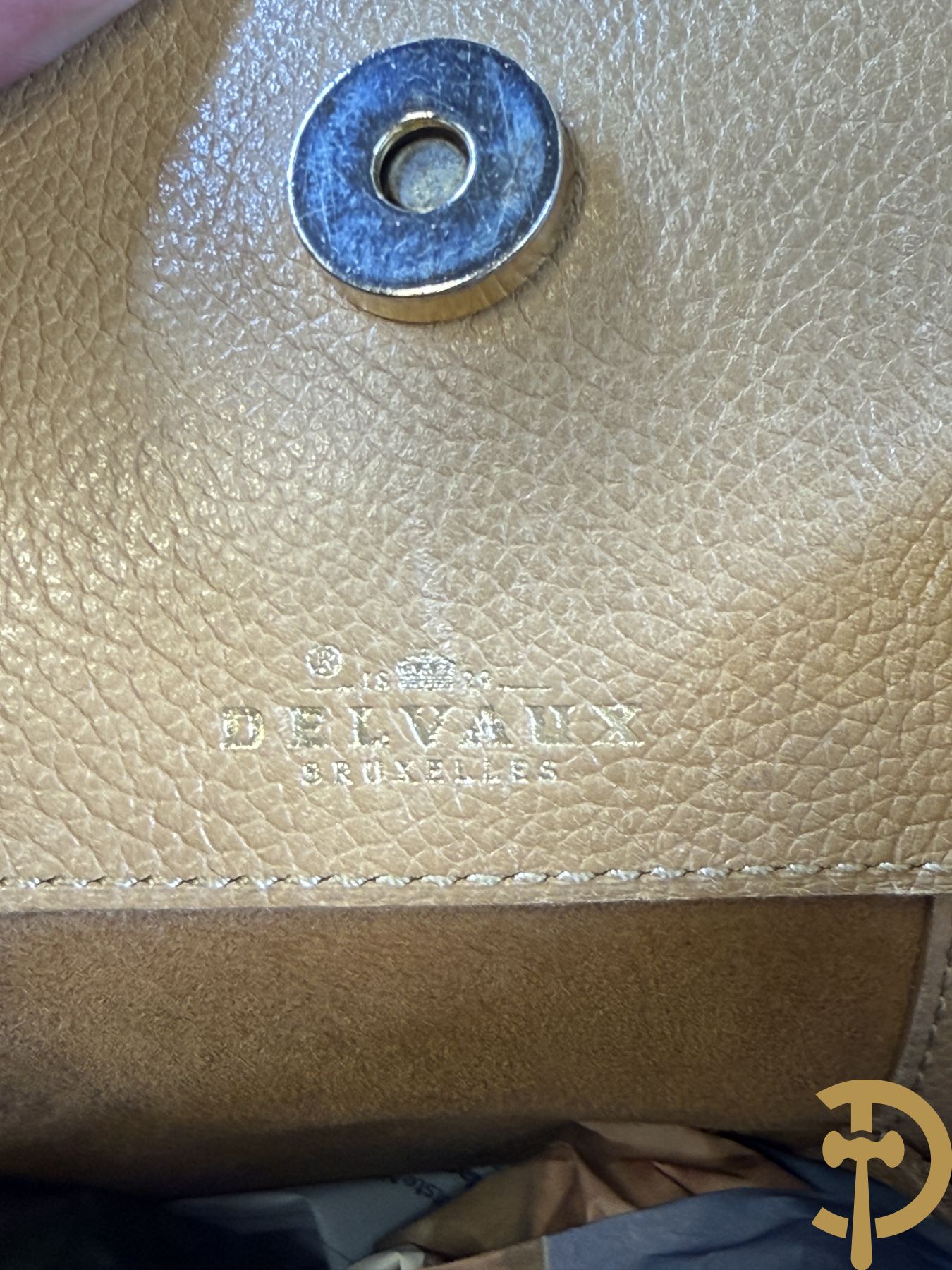 Lederen handtas Delvaux