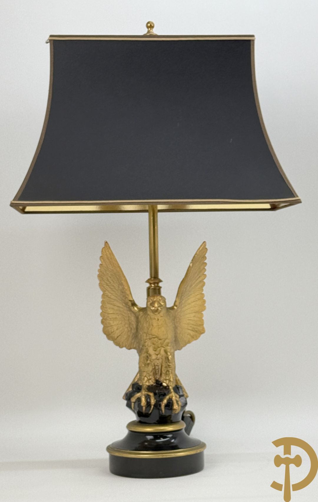 Vintage lampadaire met adelaar, Deknudt