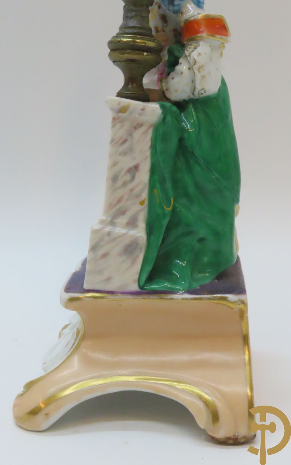 Paar porseleinen kandelaars Vieux Paris, 19e