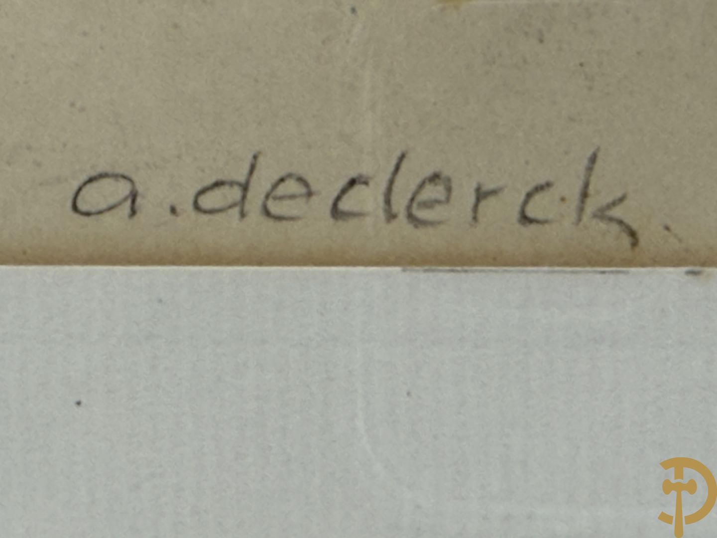 DECLERCK A. getekend (Antoon) 