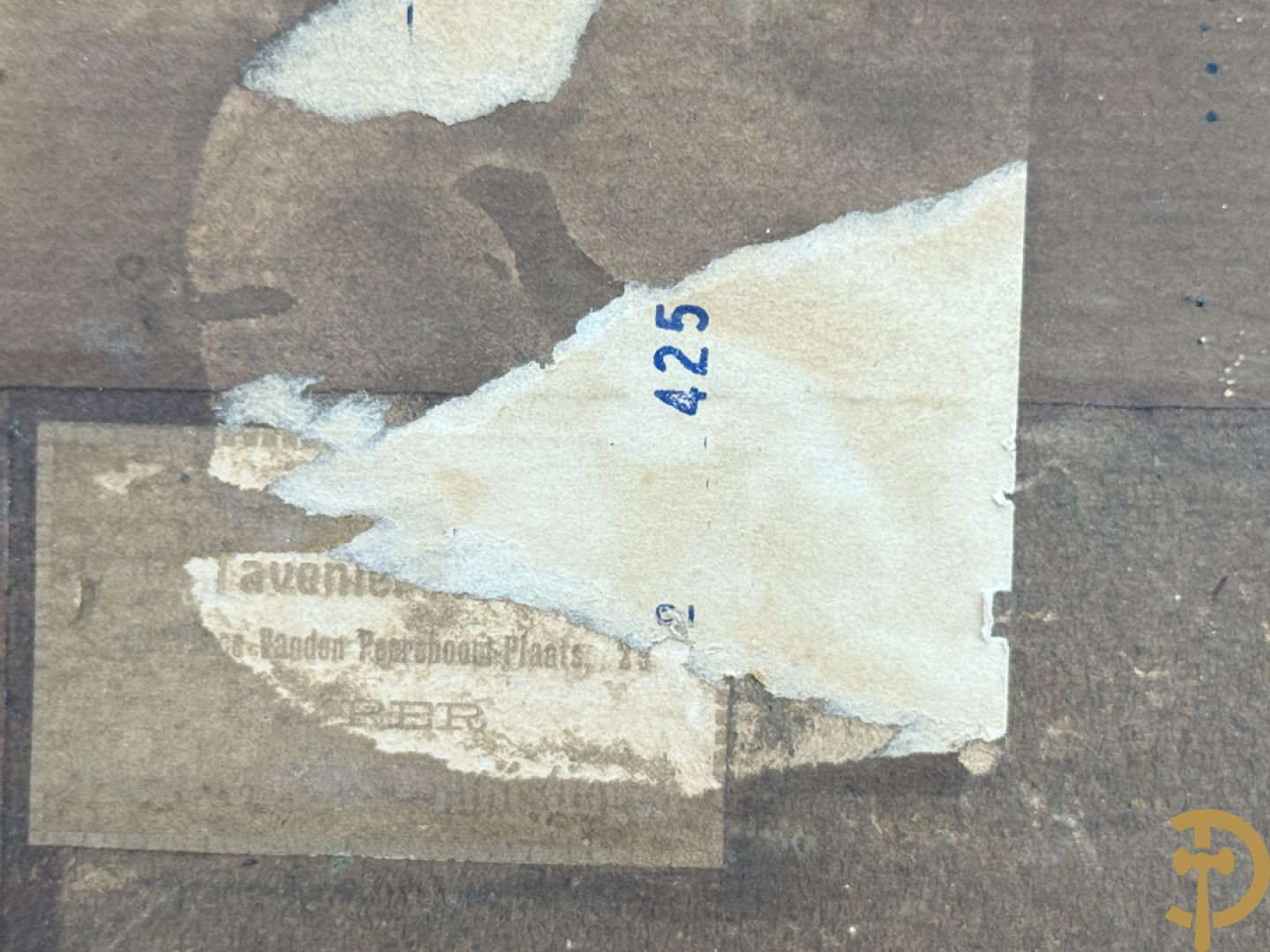 Onleesbaar getekend met monogram rechts boven Yper 9-8-29 