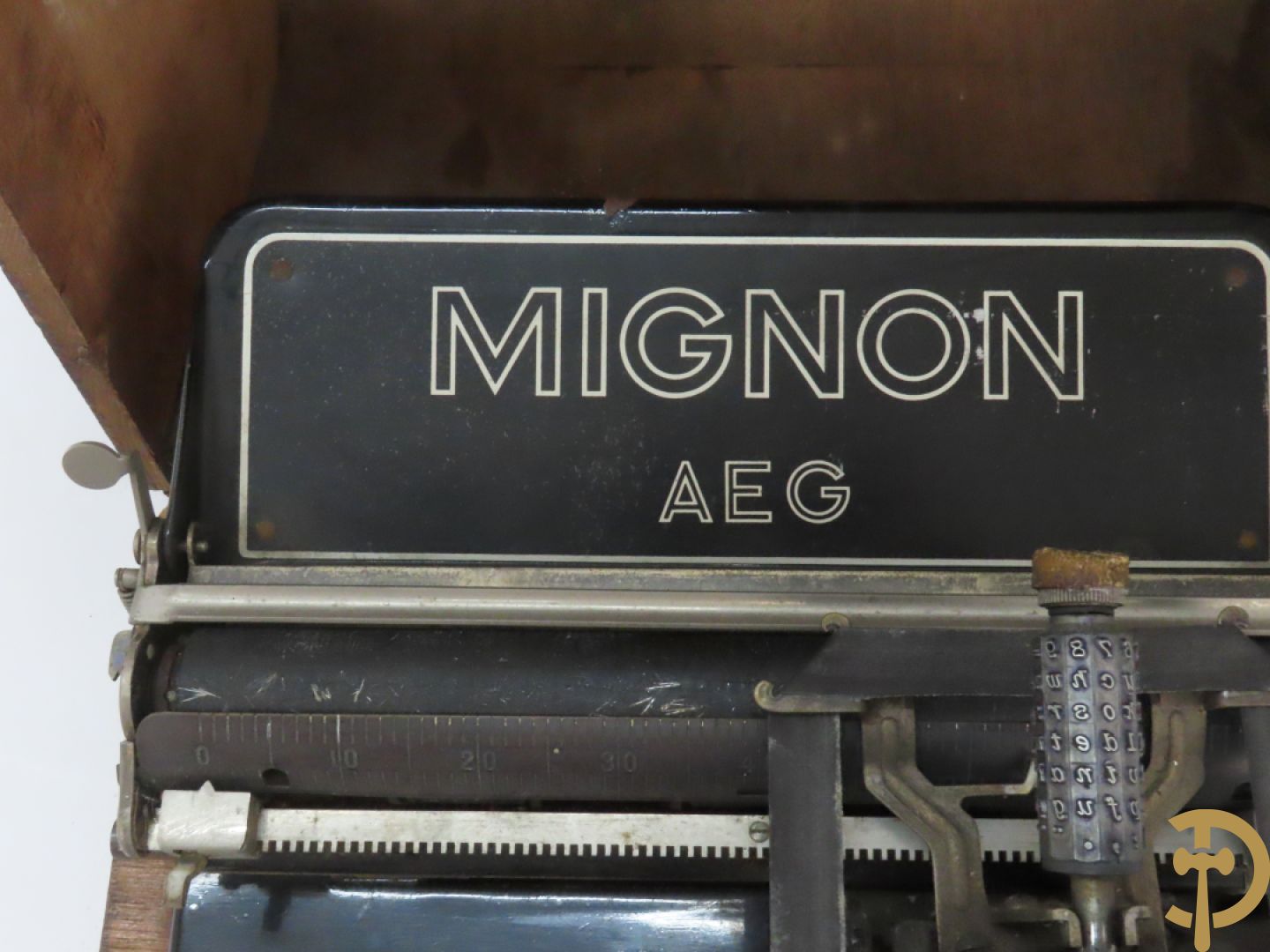 Typmachine uit de jaren 1920 / 30, AEG Mignon model 3 koffer - vanaf 1913 geproduceerd