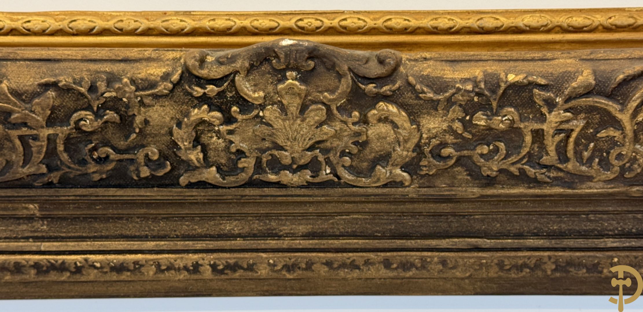 Oude grote vergulde Louis XV lijsten : 3 stuks