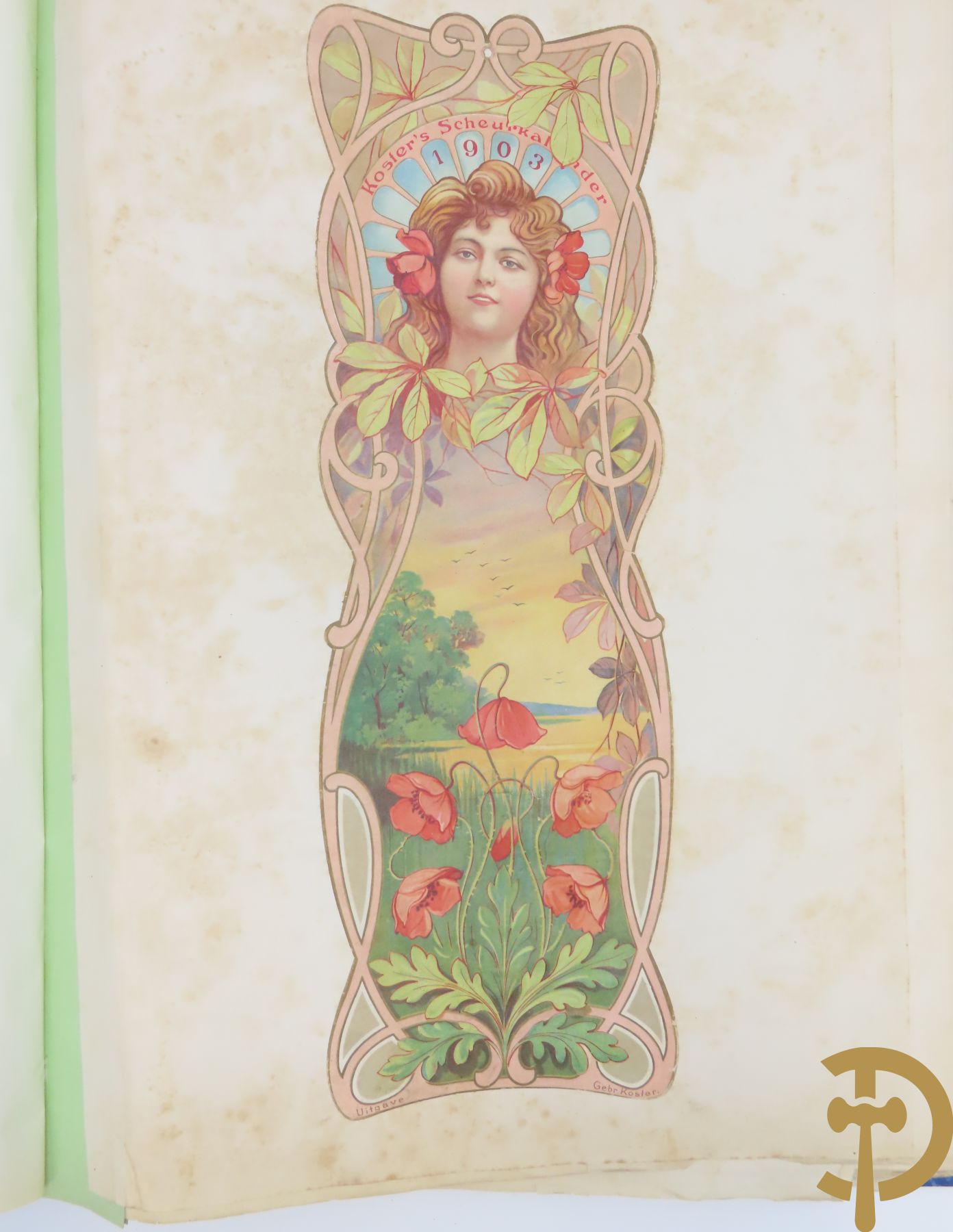 Verzamelmap met +/-30 Art Nouveau chromolitho