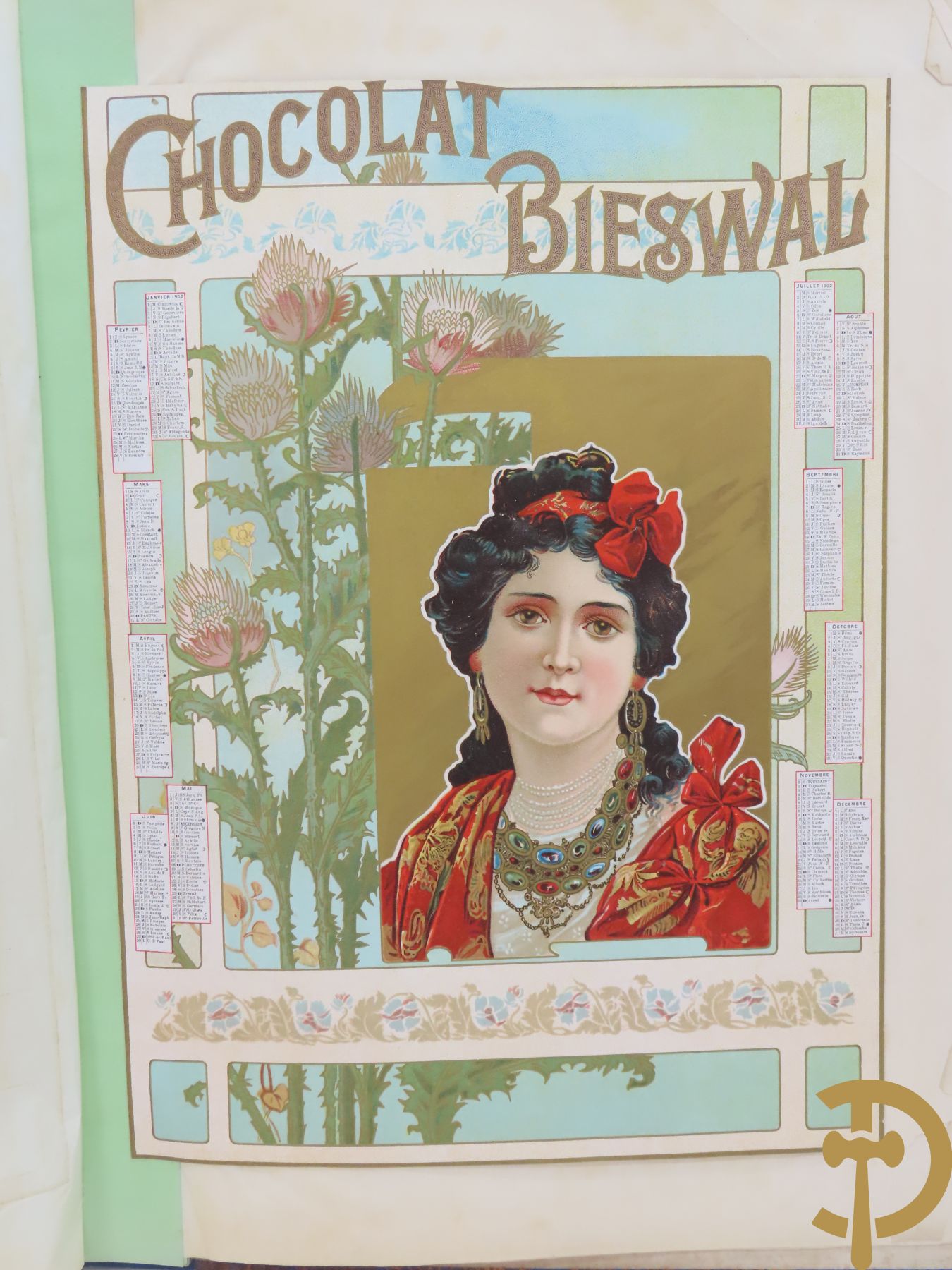 Verzamelmap met +/-30 Art Nouveau chromolitho