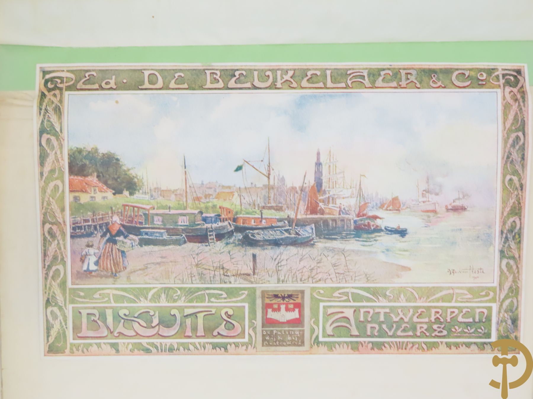 Verzamelmap met +/-30 Art Nouveau chromolitho