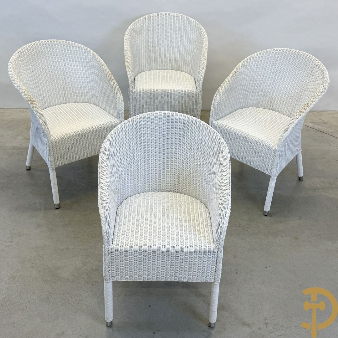 Vier gevlochten Lloyd Loom armzetels van Vincent Sheppard