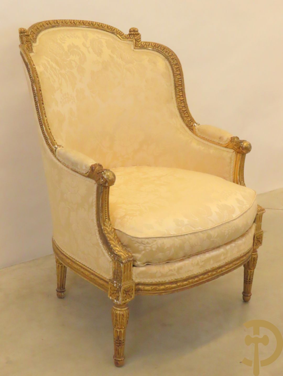 Vergulde Louis XVI armzetel met accanthusranken