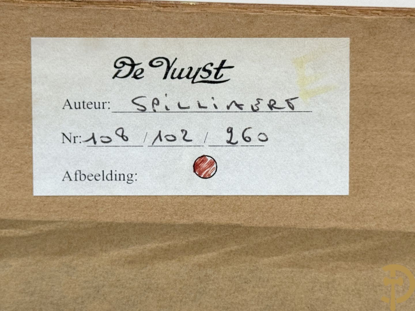 SPILLIAERT L. getekend 