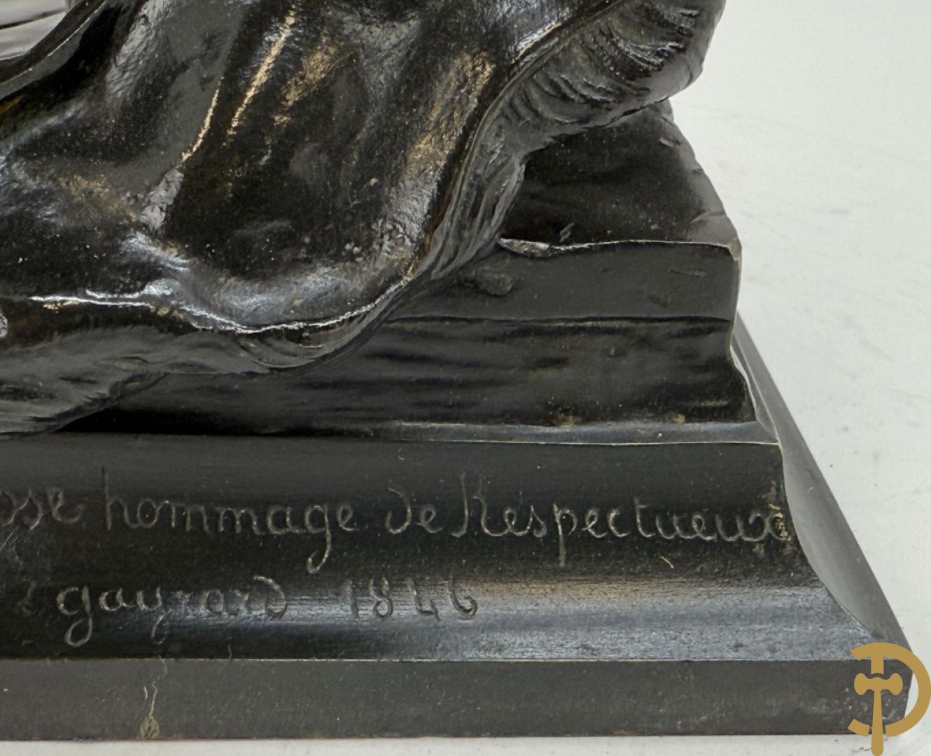 GAYRARD getekend 1846 à Madame de Ste Rose hommage de Respectueux attachement 