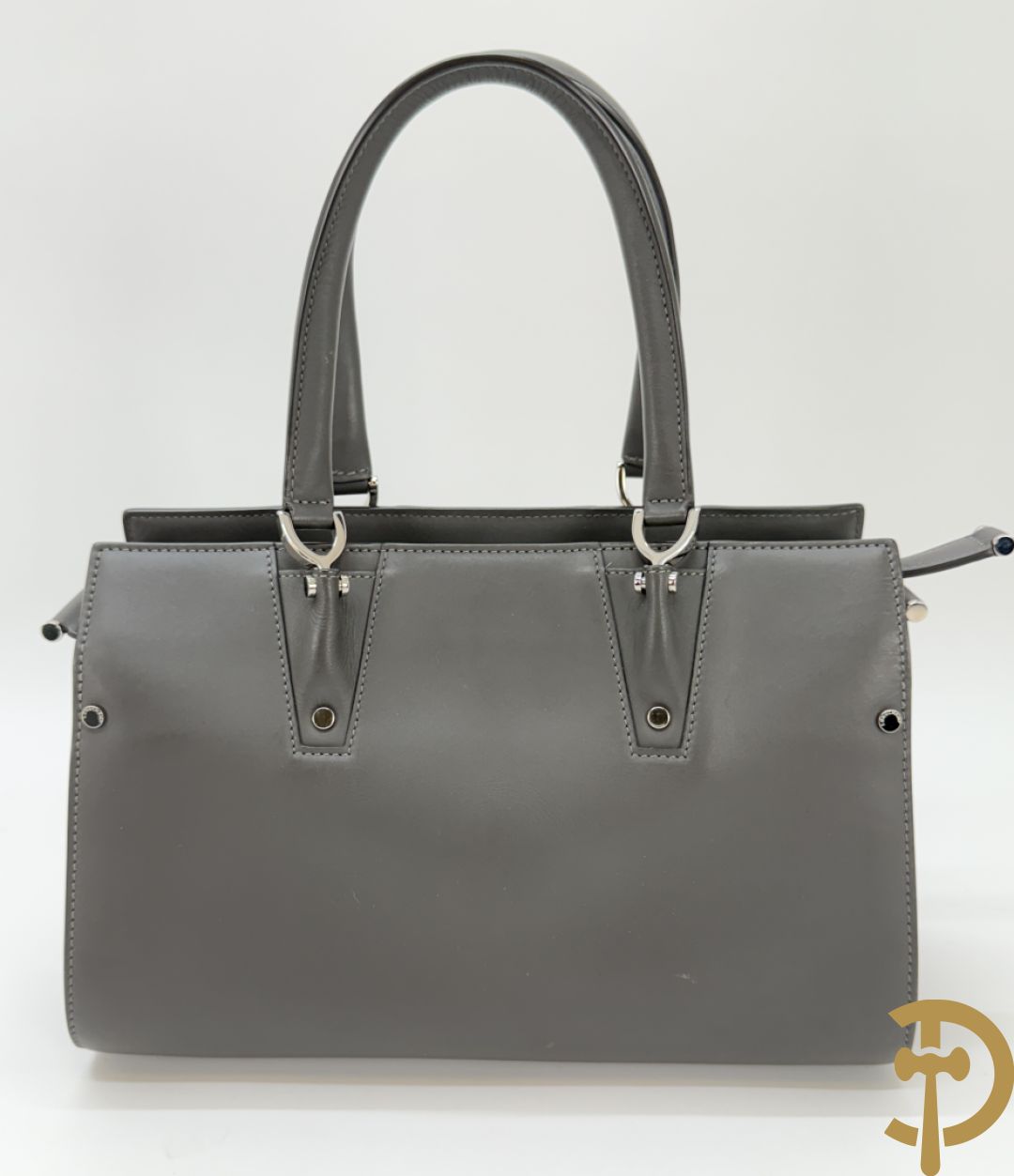 Lederen handtas Longchamps Paris Premier in bijhorende zak