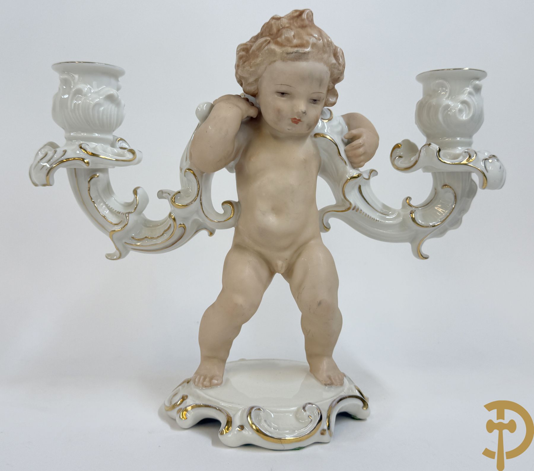 Vier Spaanse gekleurde biscuits met kinderen, Zaphir gemerkt + Italiaanse biscuits met cupido