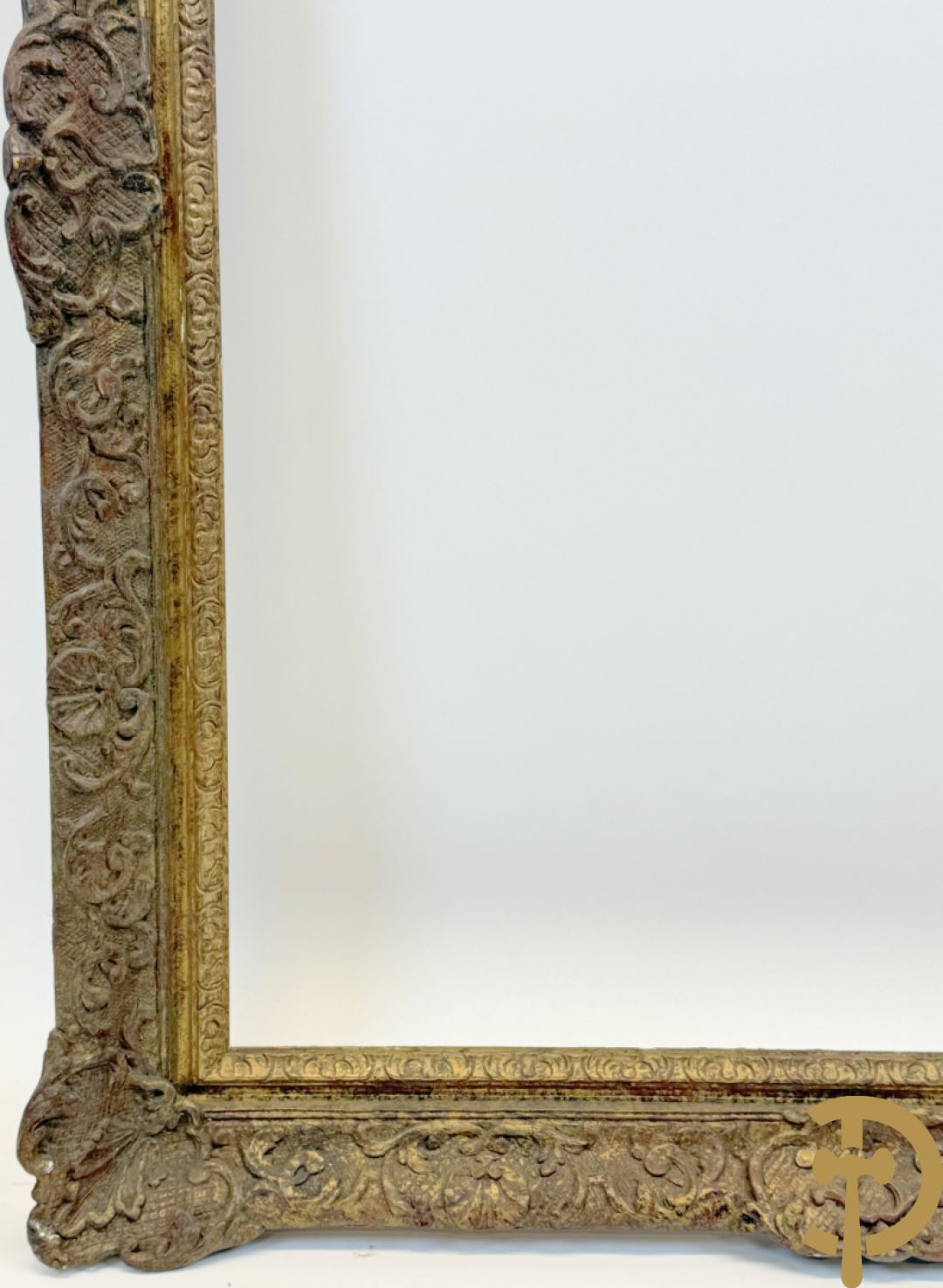 Oude grote vergulde Louis XV lijsten : 3 stuks