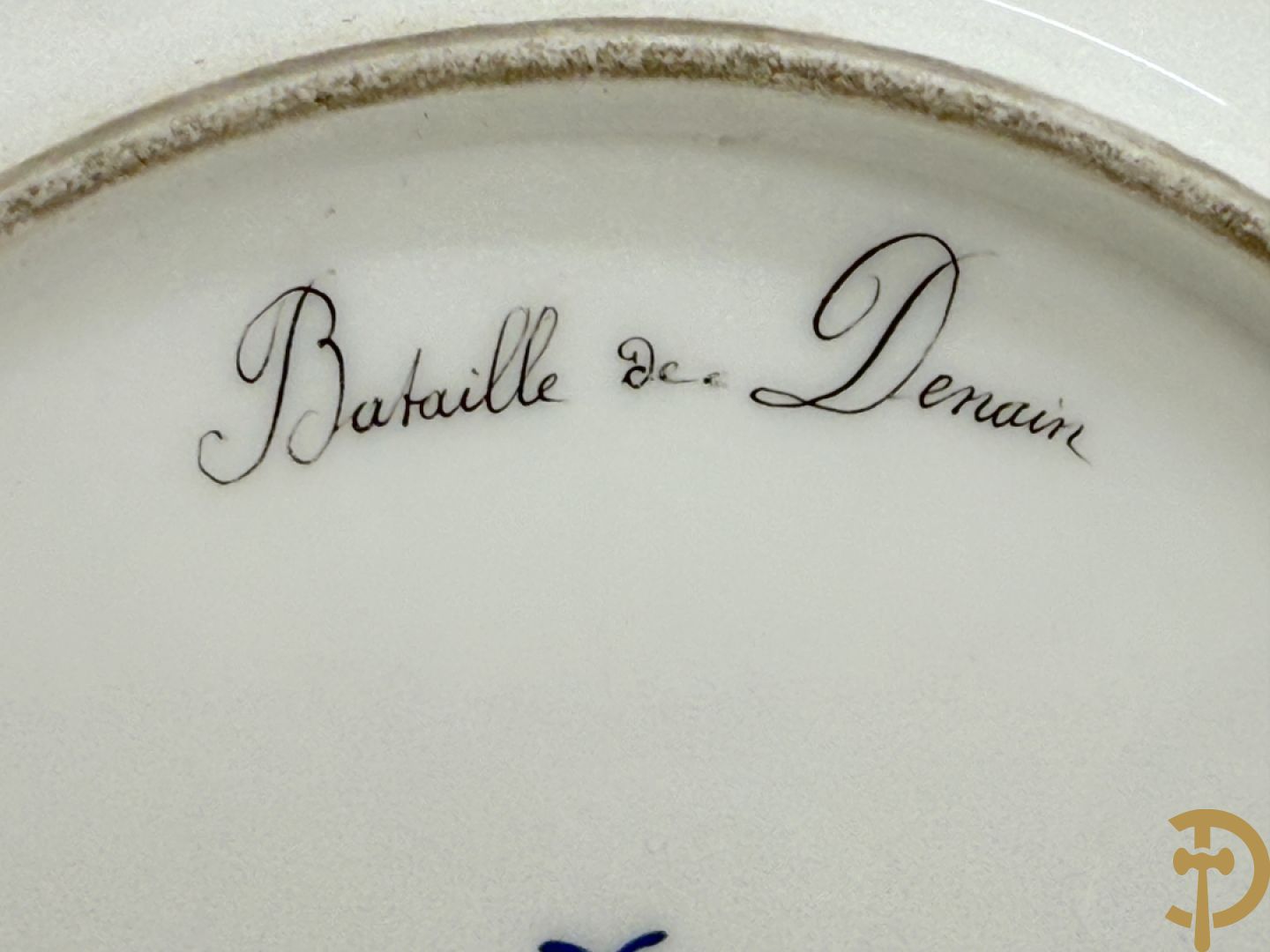 Paar handbeschilderde porseleinen Sèvres borden 