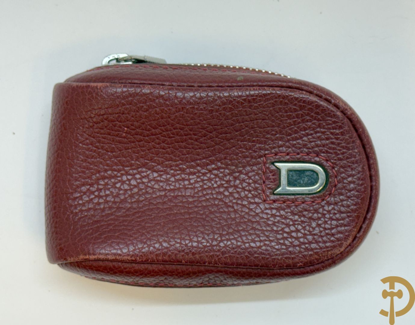 Bordeaux lederen handtas, geldbeugel, kaarthouder en portemonnee, Delvaux, model brillant