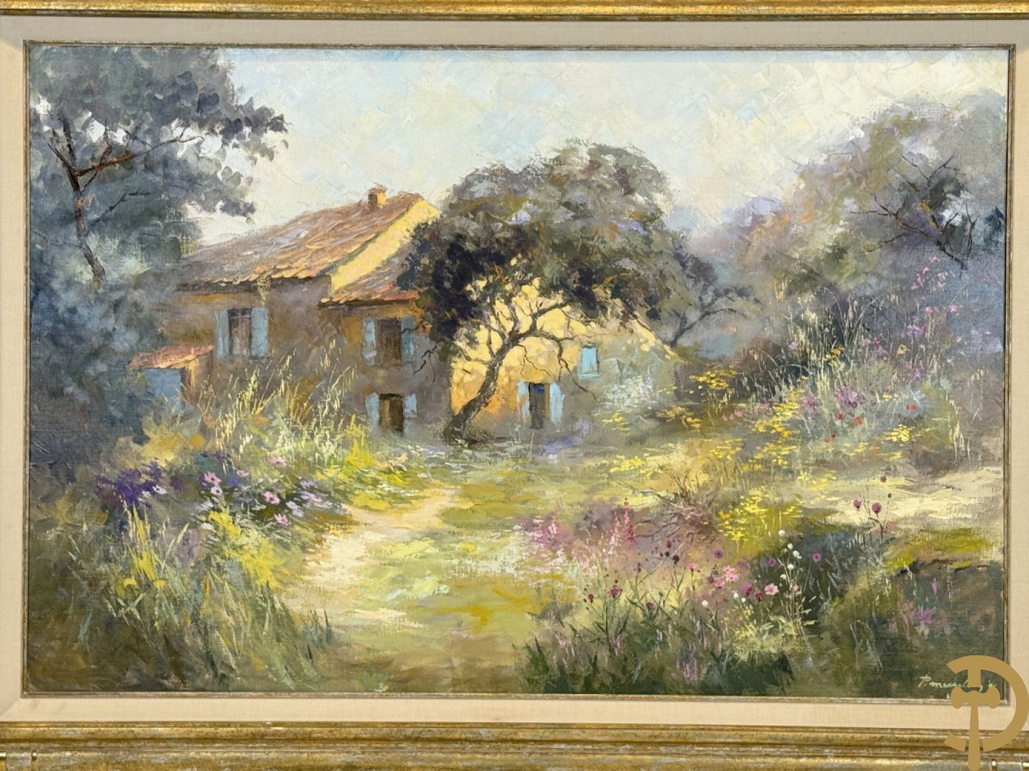 MESSELY P. getekend en verso gedateerd 