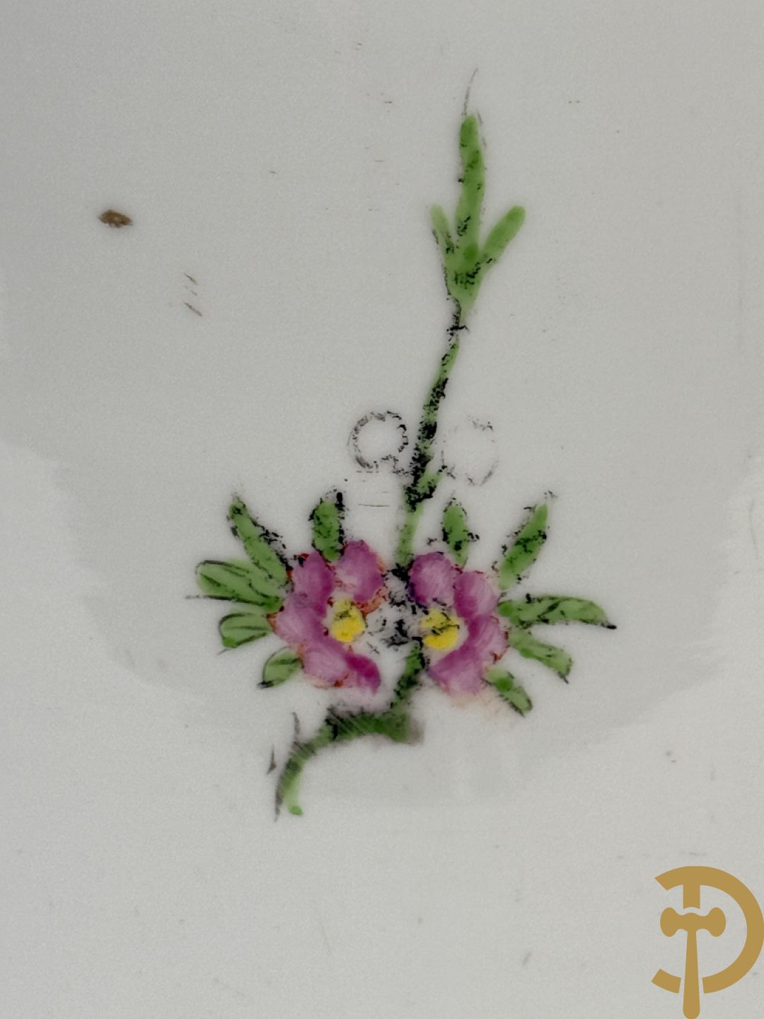 Chinese porseleinen vaas met decor van bloemen en vogels